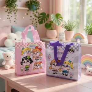 12 Bolsas Reutilizables Chicas Superpoderosas $7.7 c/u