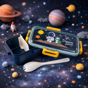 Alternative view of Lonchera Astronauta Con división Decorada