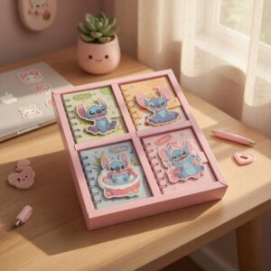 24 Libretas 3D Sanrio/Sticht/Capibara/Labubu $11 c/u