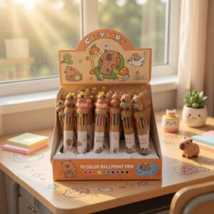 Alternative view of 36 Lapiceros Capibaras Multitintas con 10 colores $10.9 c/u