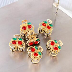12 Mini Pinzas Cerezas Pedreria $6.75 c/u