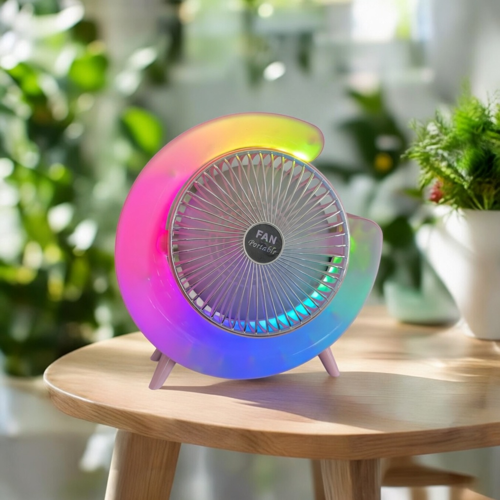 Ventilador Con Luces para Escritorio - Image 2