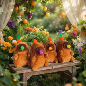Alternative view of 12 Llaveros Capibara Peluche Hermosos $55 c/u