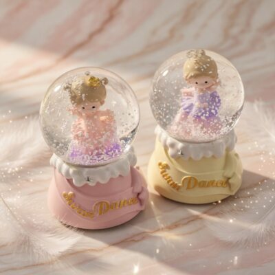 Bola de Cristal Mini Bailarina con Luz