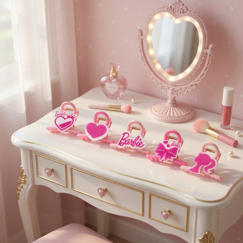 12 Pinzas Barbie Para Cabello $7.80 c/u - Image 2