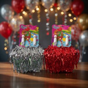 Alternative view of 6 Duo de PomPones Metalicos Colores $13 c/u