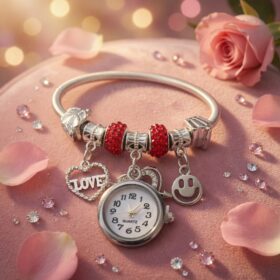 12 Pulseras Pandoras San Valentin con Reloj $37 c/u