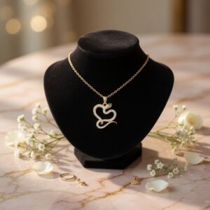 12 Collares Figuras Pedreria Hermosas Dorados $9 c/u