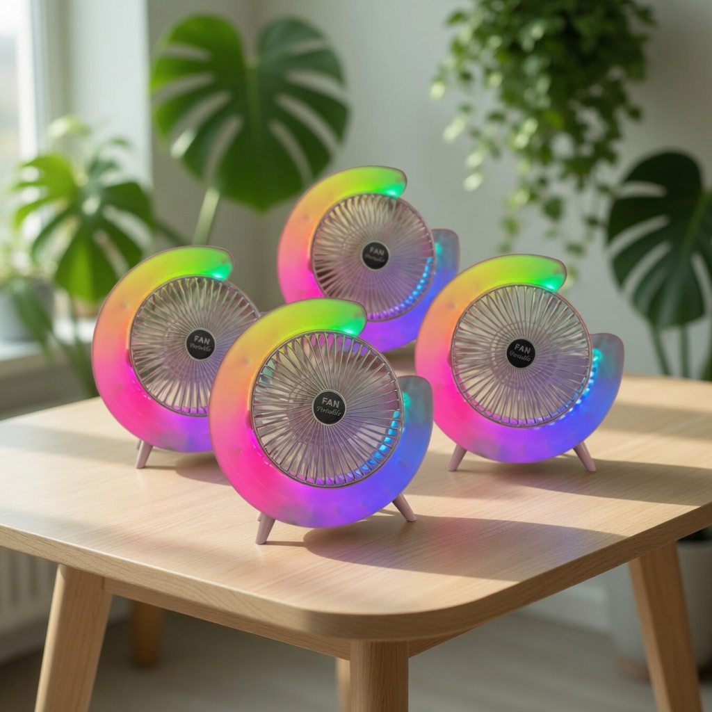Ventilador Con Luces para Escritorio - Image 5