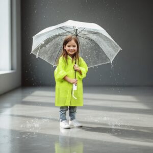 Alternative view of Paraguas Transparente para Lluvia Infantil
