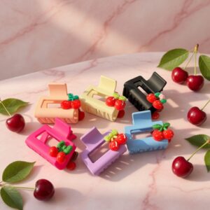 12 Pinzas Cereza Matte Chicas $5.5 c/u