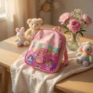 Mochila Infantil Estampada con Bolsa enfrente Niño/Niña 26cm*22cm*8cm