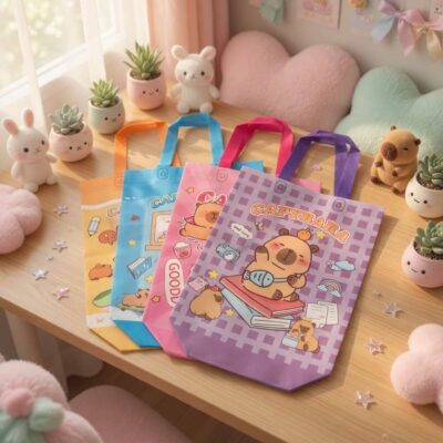 Bolsas Capibaras Rautilizables Grandes 32cm*25cm*10cm