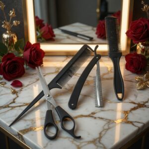12 Sets de Cabello, Peines Tijera y Navaja $18 c/u