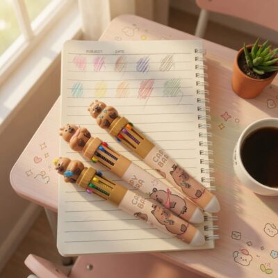 Lapiceros Capibaras Multitintas con 10 colores