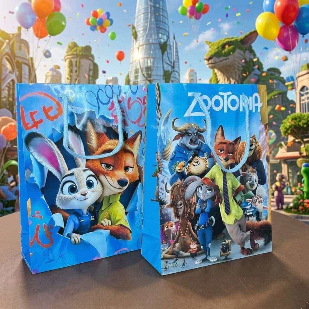 Bolsas de Regalo Zootopia 24cm*7cm*18cm - Imagen 3