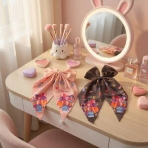 Moños Guerreras K-Pop Coquette Satinados - Imagen 2