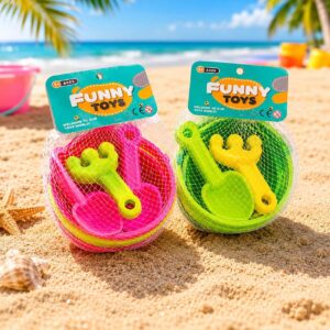 Juguetes para Playa Cubeta Expandible Pala y Figuras