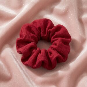 Scrunchie Coleteros Grandes Colores Lino