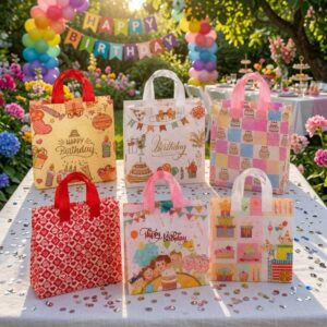 Bolsas Reutilizables Feliz Cumpleaños Decoradas
