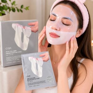 Caja de Mascarilla en Tendencia Colageno en 2 Piezas  La caja contiene 4 Masarillas