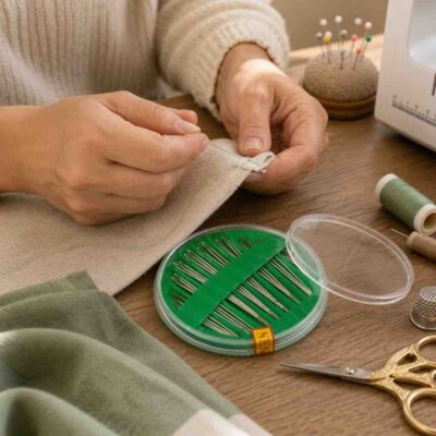Cajitas con 30 Agujas para Coser
