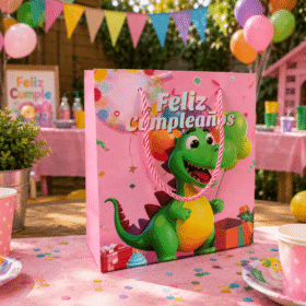 Bolsas Dinosaurios Feliz Cumpleaños