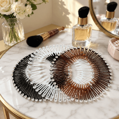 Diademas de Peine Espiral con Pedreria