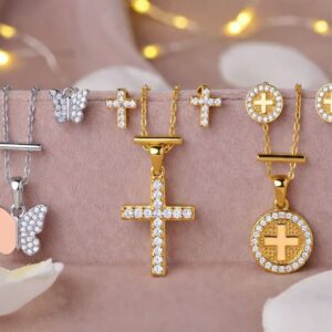 Sets de aretes con collares de acero