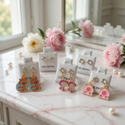 Aretes Colgantes Labubus/Capibaras "Zirconia"