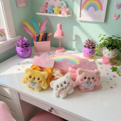 Scrunchies Peluche Ositos