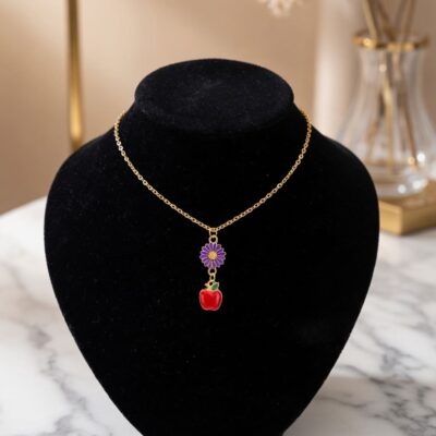 Collares Cereza/Fresita con Flor