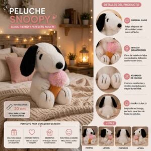 Peluche Snoppy Helado - Imagen 3