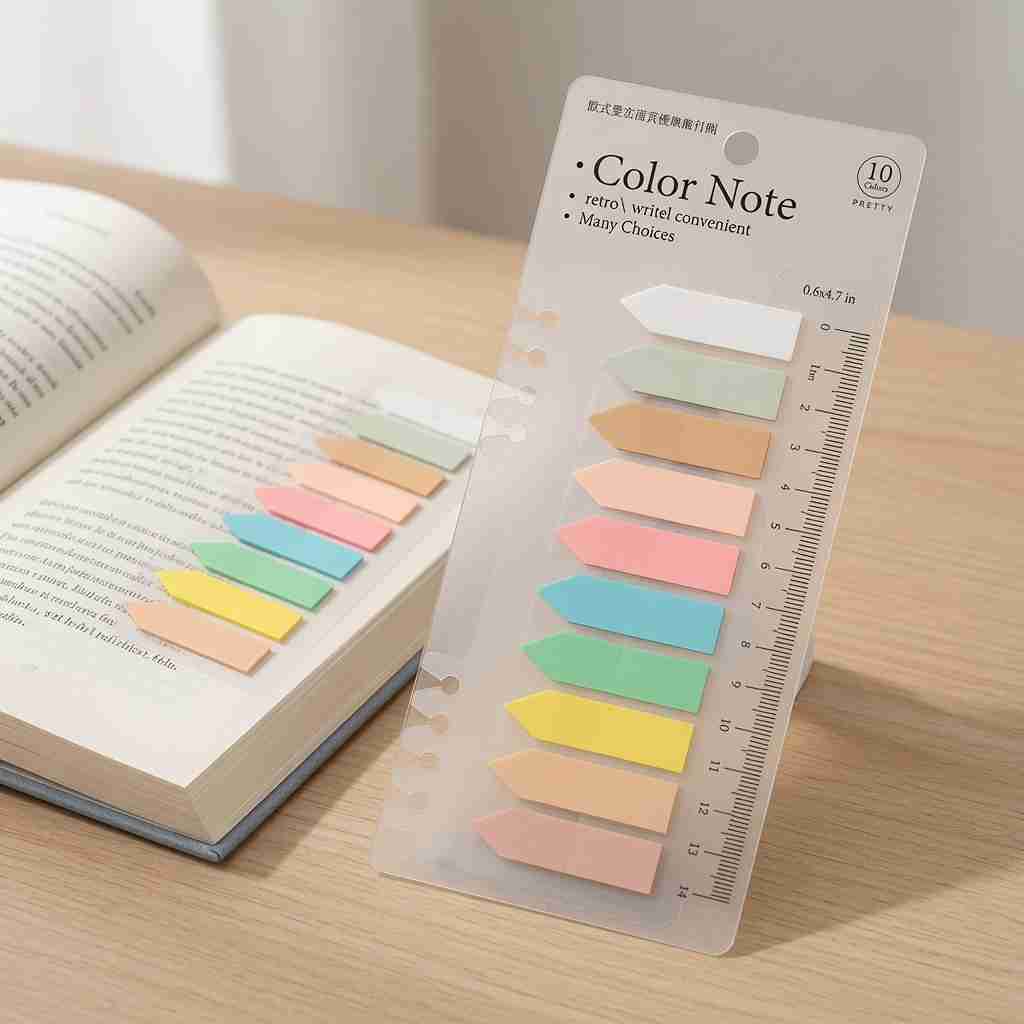 Sets de Posti Its Flecha Transparentes y Regla para Libros - Image 2