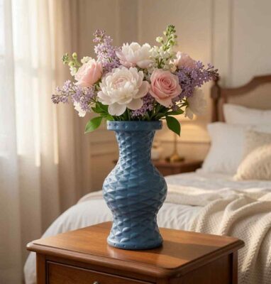 Florero de Plastico Azul