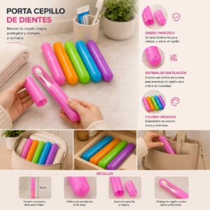Porta Cepillo Dental Colores
