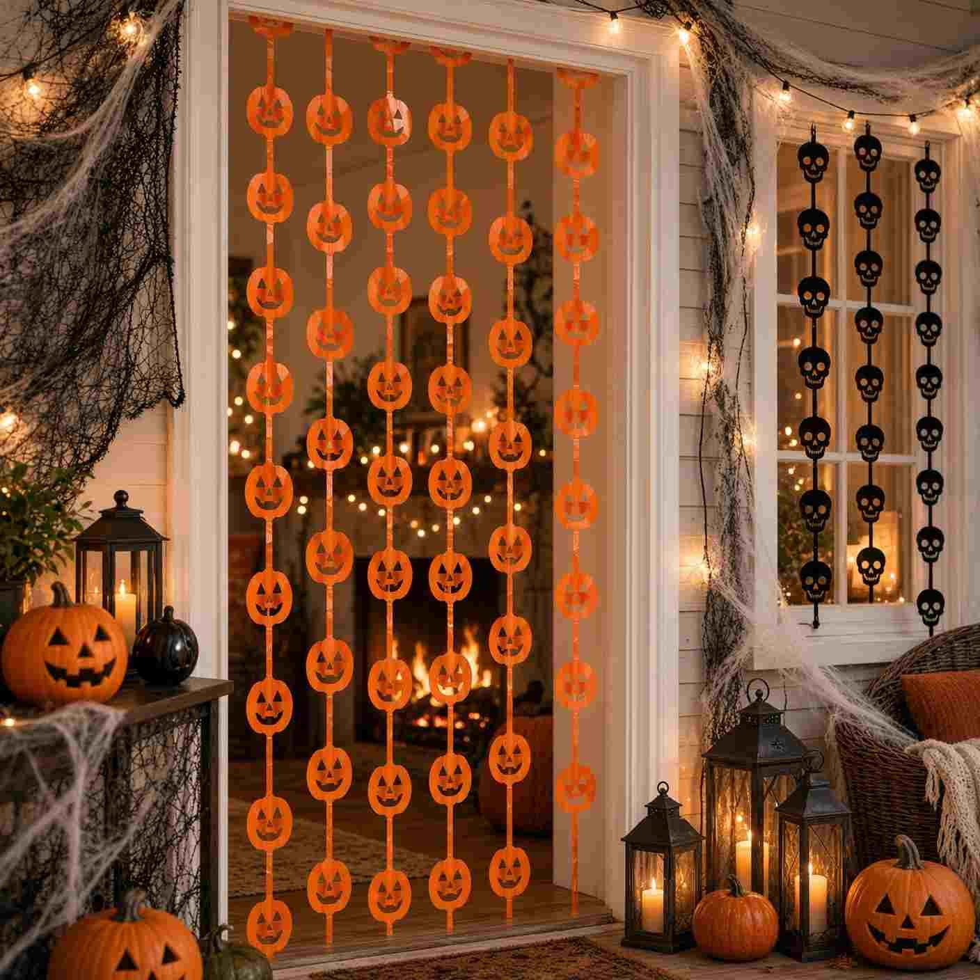 Cortinas Halloween para Fiestas Lluvia