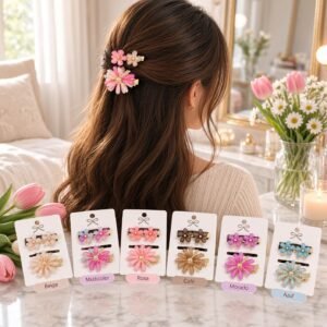 Sets Flores para Cabello, Pasador y Dúos Pincitas
