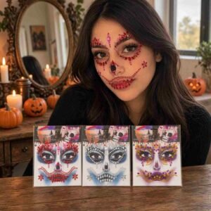 Sets Pedreria para Rostro Halloween Disfraz - Imagen 2