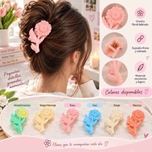 Pinzas Flores Hermosas Tornasol - Imagen 2