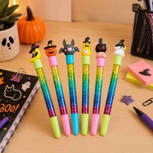 Lapiceros Gel Halloween con Brillos y Figura 3D - Image 2