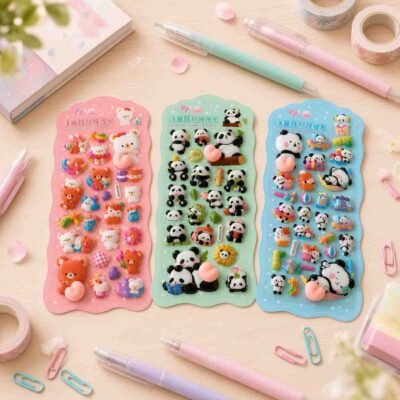 Planillas de Stickers Cute 3D