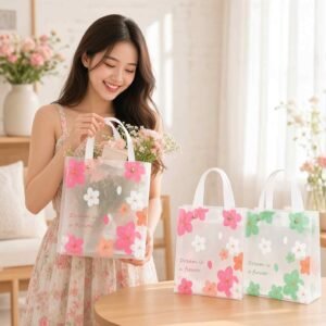 Bolsas Flores Plastificadas Boutique con Asa - Image 2