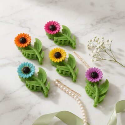 Pinzas Flores Girasol Colores Hermoso