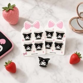 Sets de 4 Pincitas Kuromi Cabecita Hermosas