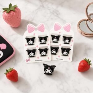 Sets de 4 Pincitas Kuromi Cabecita Hermosas