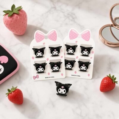Sets de 4 Pincitas Kuromi Cabecita Hermosas