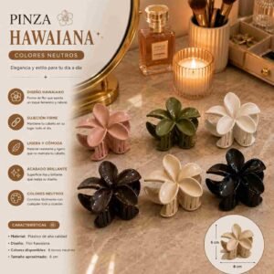 Pinzas Hawainas en Tonos Neutros - Imagen 3