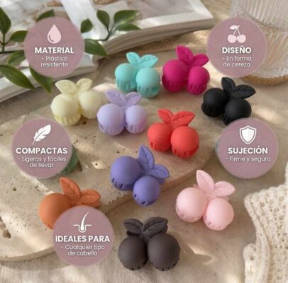 Pincitas Cerezas Dobles Matte Ch