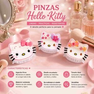 Pinzas Kitty Cabecita Hermosas - Imagen 3